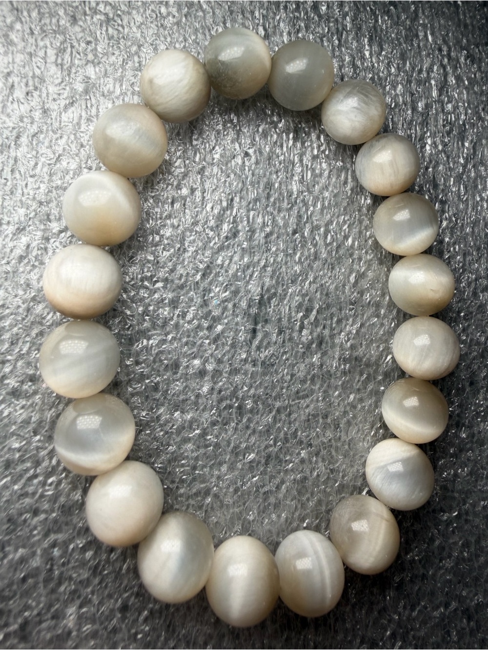 9MM Rare “White Tiger’s Eye” Natural Crystal Bracelet